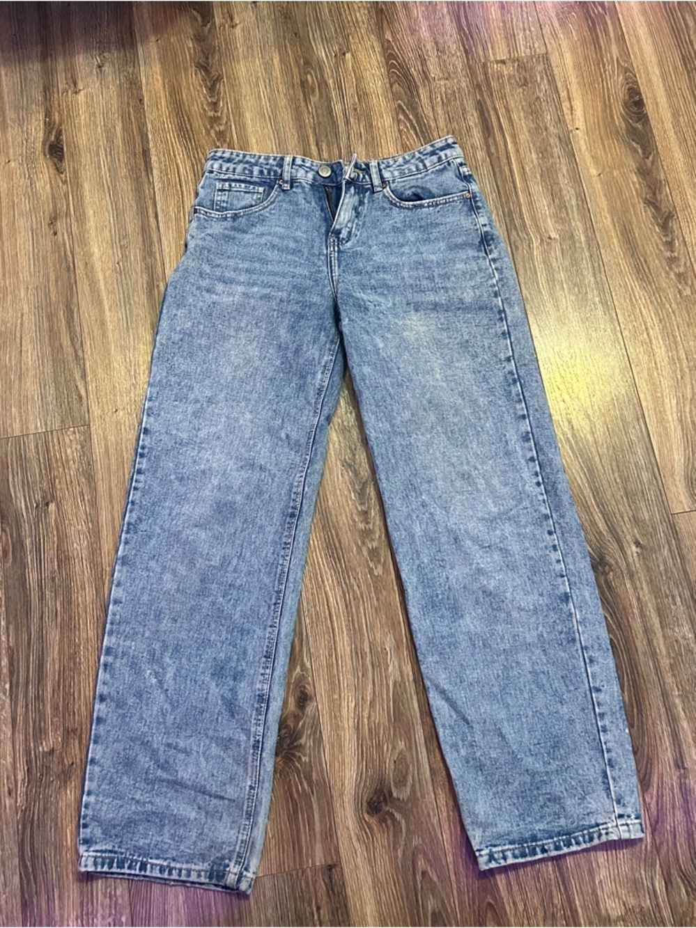 refuge Light Blue Straight Leg Jeans